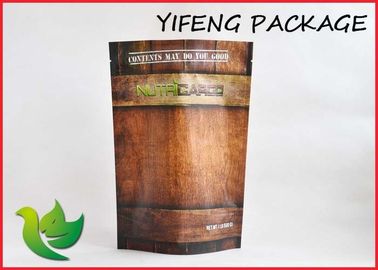 Custom Stand Up Pouch Bags heat sealing , reclosable plastic bags