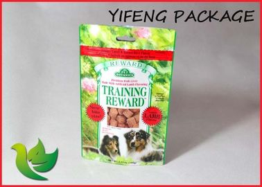 Dog Food Plastic Stand Up Pouches Customized with Heat sealing