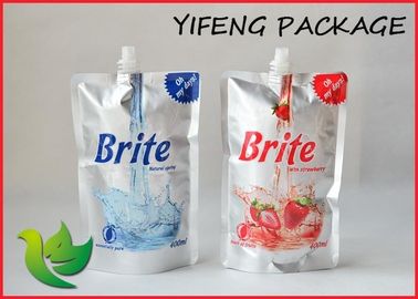Custom Printing Spout Pouch Bag Stand up For Juice , 200ML - 500ML