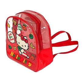 Lovely Hello Kitty Small Clear PVC Backpack , Shoulder Bag For Girls
