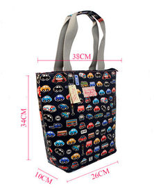 Lightweight Printed Reusable Shopping Bags , Car Pattern Reusable Lunch Bags