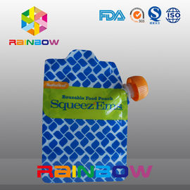 Laminowany materiał warstwy recyklingu torby z płynnym wylewem z zamkiem na żywność dla dzieci