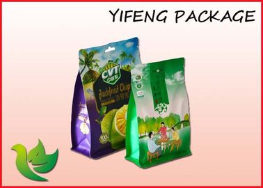 Custom Design Side Gusset Flat Bottom Pouch With Zipper For Food Packaging