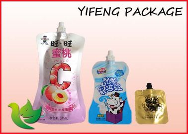 Stand Up Aluminum Foil Spout Pouch With Colorful Printing For Juice