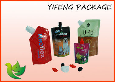 Customized Stand Up Aluminum Foil Bag With Spout For Liquid Packaging