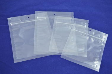 Eco Snack Food Poly Zipper Pouches Packaging Clear SGS FDA Approved