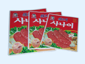 Full Printing Pouch Packaging Bag Durable For Alum Foil Meat / Pork Food