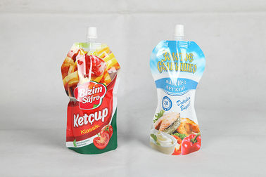 Resealable Stand Up Pouches Ziplock Packaging for Drinks , Water