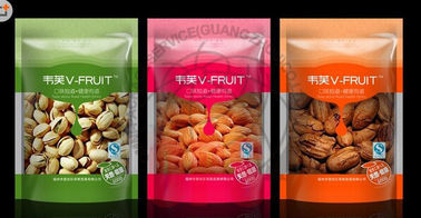 Plastic Food Packaging Bags Designs , stand up pouch with aluminium layer for nuts