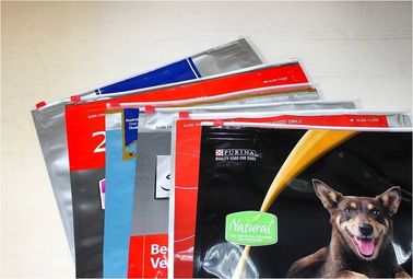 Eco Friendly Plastic Zipper Slider Bags Dry Pet Food Packaging