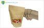 Ziplock zwykły Stand Up Pouch z okienkiem, 1oz Coffee Kraft Paper Bags