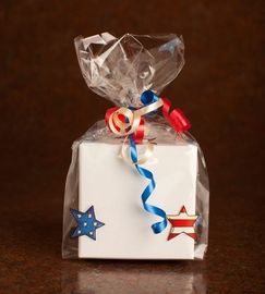 Clear Chocolate Food Packaging Pouch / Christmas Cello Gift Bag