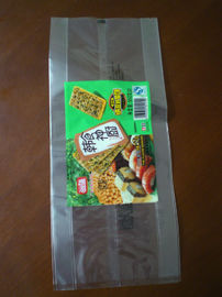 Middle Seal Cello Snack Food Pouch Packaging For Sandwich Food Grade