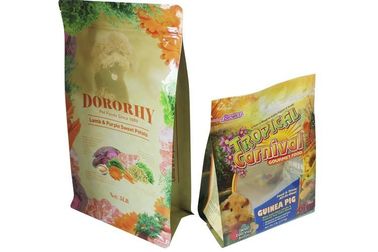 Custom Laminated Packaging Stand Up Pouch With Zipper For Pet Food