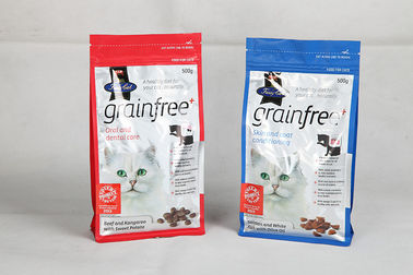 Custom Printed Stand Up Pouches Plastic Pet Food Packaging