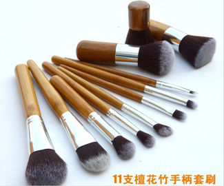 Professional 11PCS Makeup Brushes Kit Wood With Pouch Case Bag