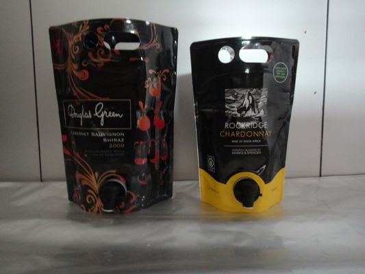 Wielokrotnego użytku worek z folii aluminiowej Stand Up Pouch z wylewką na wino Stand Up BIB Bags With czop