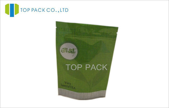 Torebki z zielonej herbaty z tworzywa sztucznego Stand Up 500 Gram z dolnym klinem
