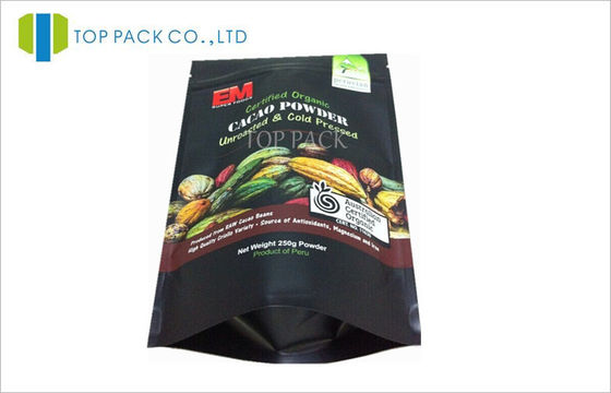 Zdrowa żywność Puder na proszek Stand Up Food Pouches Custom Matte Finish