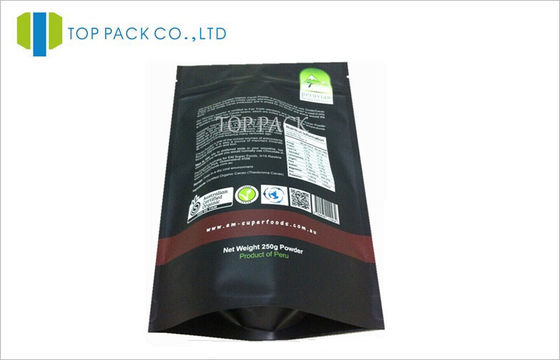 Zdrowa żywność Puder na proszek Stand Up Food Pouches Custom Matte Finish