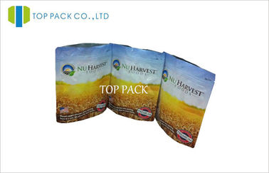 PET / AL / PE Laminate Printing Stand Up Zipper Bags Reclosed Round Corner
