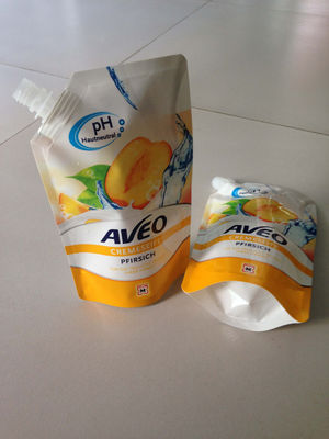 Laminowane woreczki z wylewanymi opakowaniami Torby foliowe na mleko sojowe Stand Up Spout Pouch