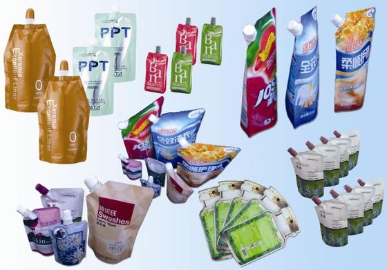 Laminowane woreczki z wylewanymi opakowaniami Torby foliowe na mleko sojowe Stand Up Spout Pouch