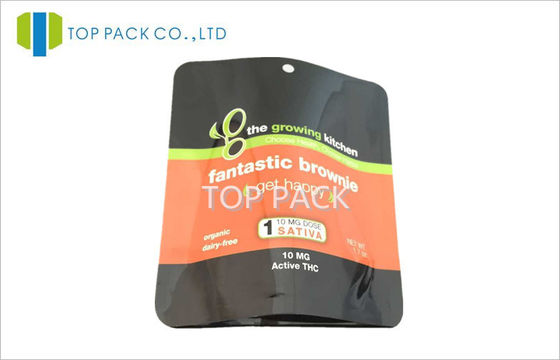 1.7oz Black Stand Up Resealable Pouch, 100 Micron Pillow Pouch Opakowanie z otworem