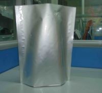 Błyszczący zwykły srebrny Stand Up Pouch Etui opakowania Ziplock do pakowania żywności