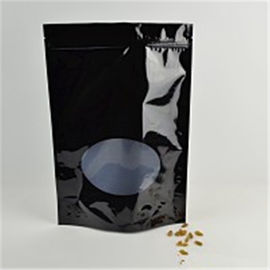 Stand Up Foil Ziplock Bags Custom Printing With Tear Notch and Window