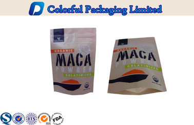 Food Grade biodegradable Resealable Stand up Pouches for spices , sauces , meat