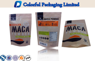 Food Grade biodegradable Resealable Stand up Pouches for spices , sauces , meat
