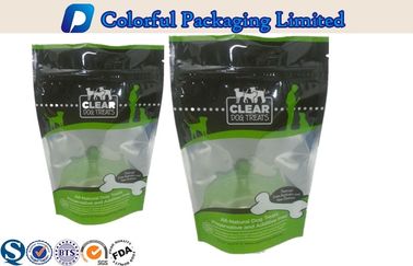 CMYK / Pantone printing stand up zipper pouch bags for cat food , ​250g / 500g