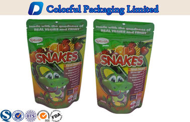 Recycle PET / PE stand up zipper pouch bags for Snacks / dry fruit