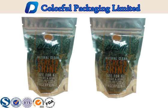 Aluminum Foil Food Packaging Stand Up Pouch with Window / Ziplock