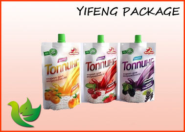 Reusable Aluminum Foil Lined Doypack Pouch With Spout Food Grade Plastic Water Bag