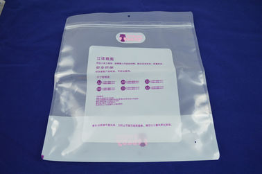Custom Big Flat Laminating Zipper Pouch Packaging Transparent Eco Friendly