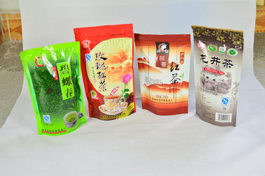 High Barrier Moisture Proof Food Grade Stand Up Tea Packaging Bags
