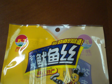500g Customized Food Pouch Packaging Bag for Squid Silk BHT Approve
